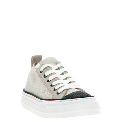 Brunello Cucinelli Multicolor Cotton Low Top Sneakers