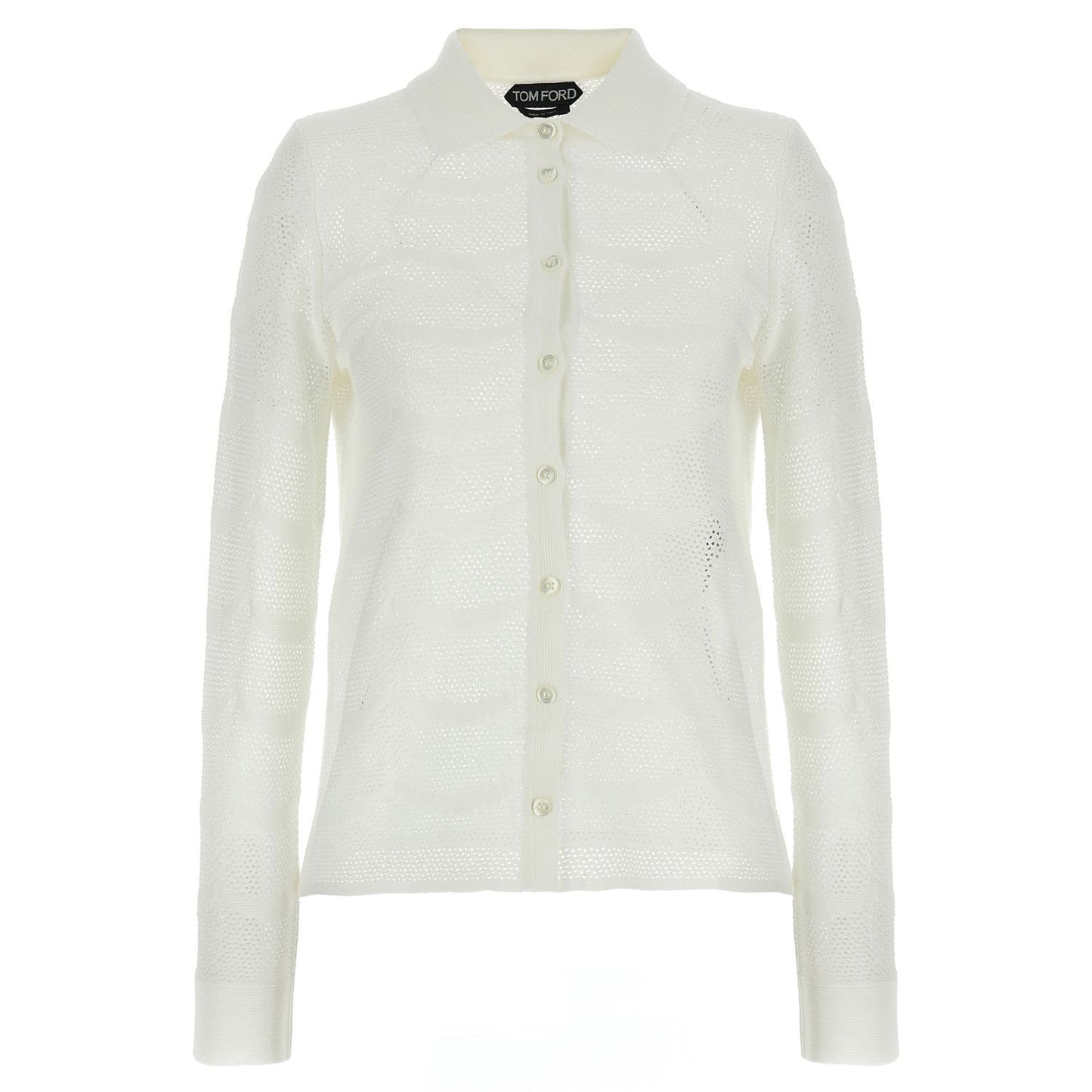 Tom Ford White Cotton Cardigan