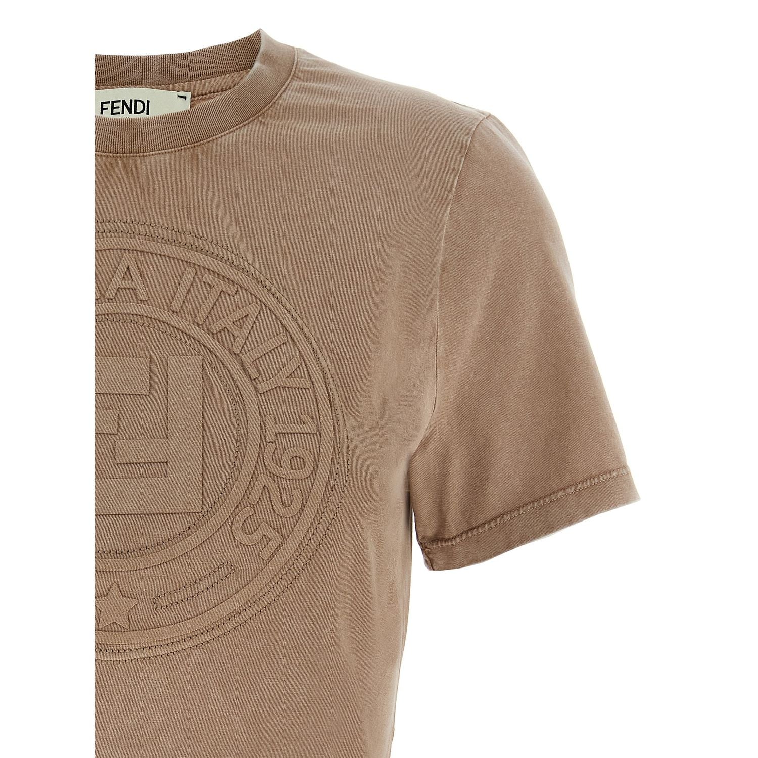 Fendi Brown Cotton T-Shirt