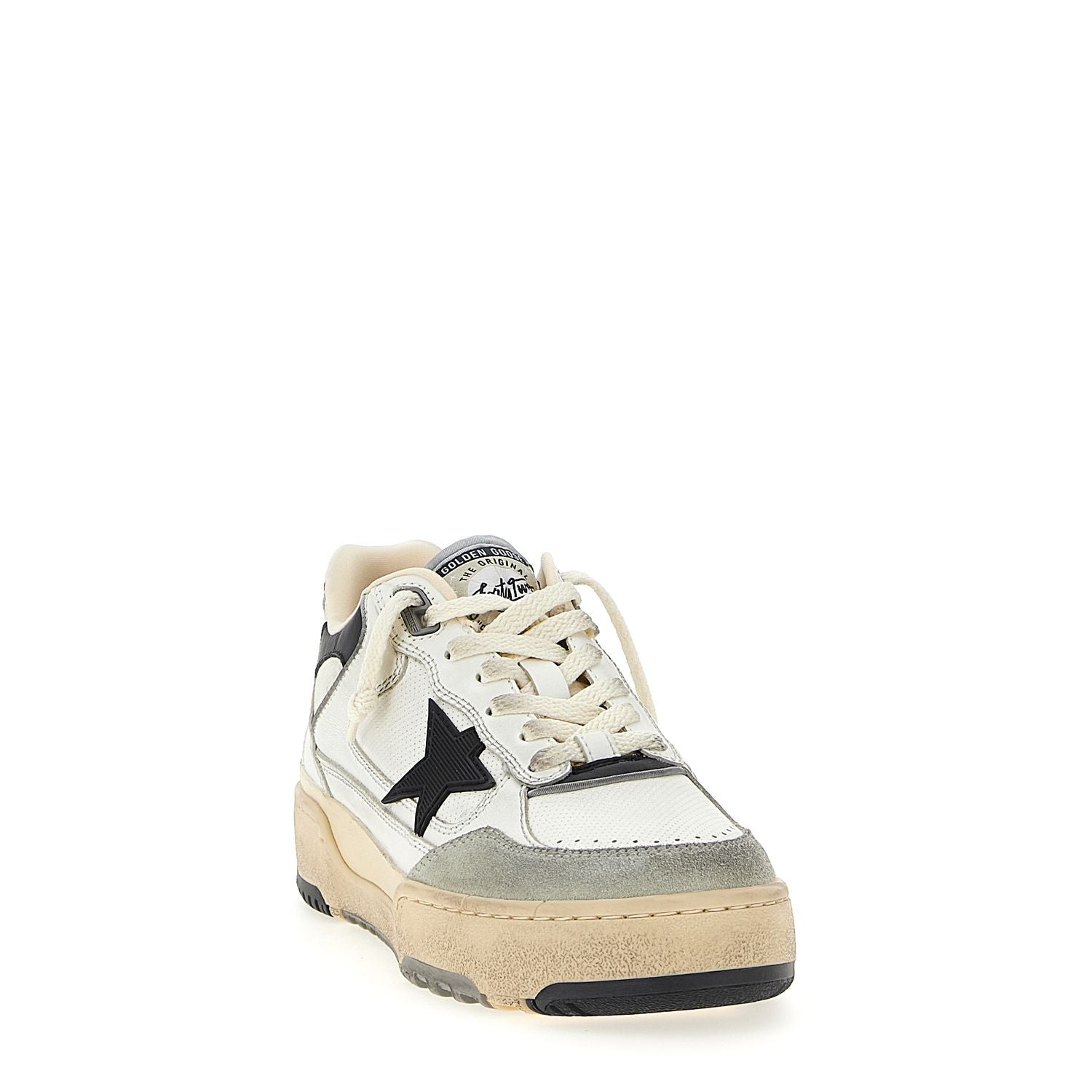 Golden Goose Bicolor Leather Athletic Sneakers