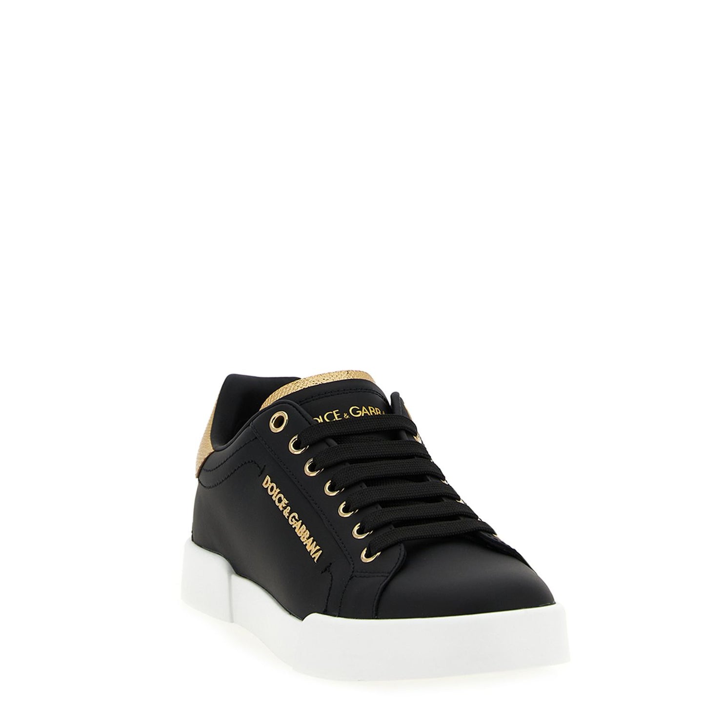 Dolce & Gabbana Black Calfskin Sneakers