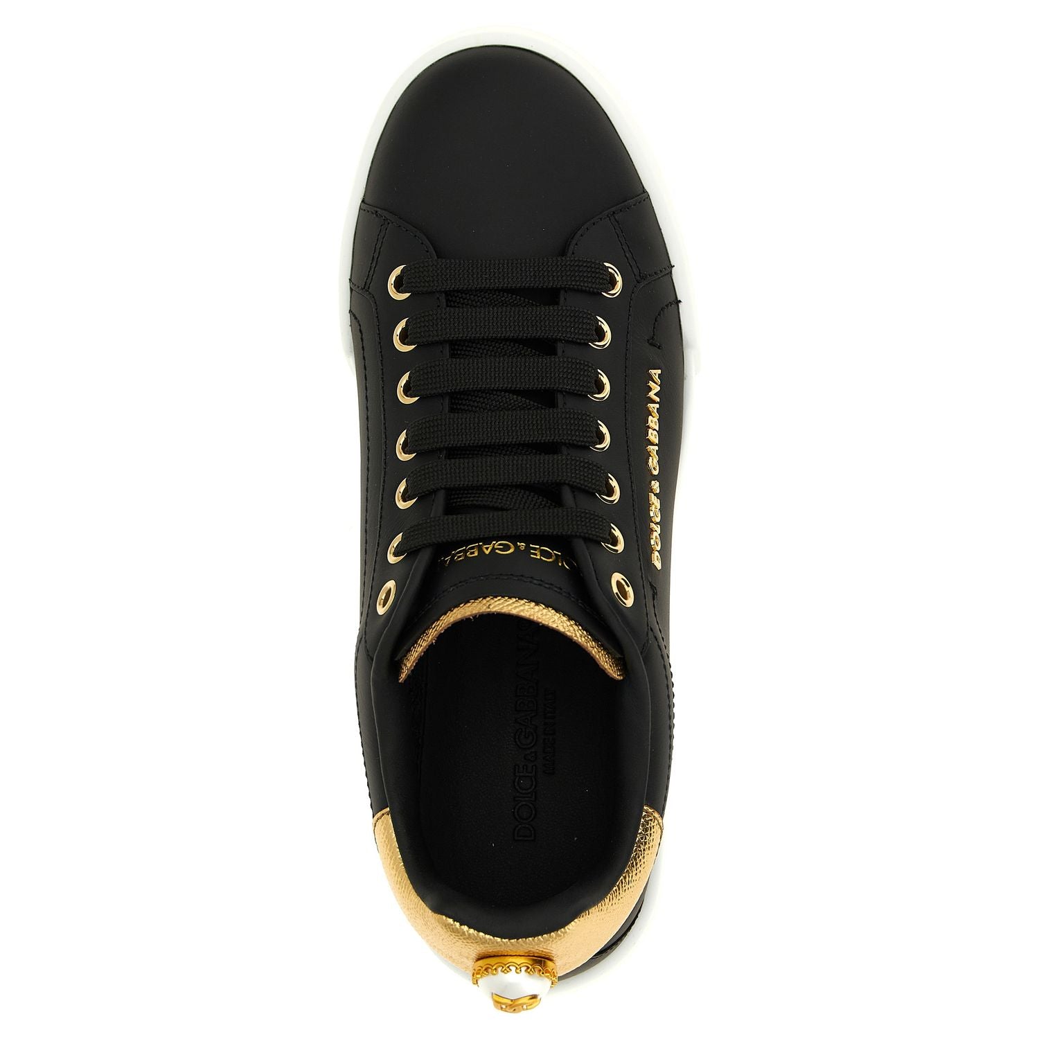 Dolce & Gabbana Black Calfskin Sneakers