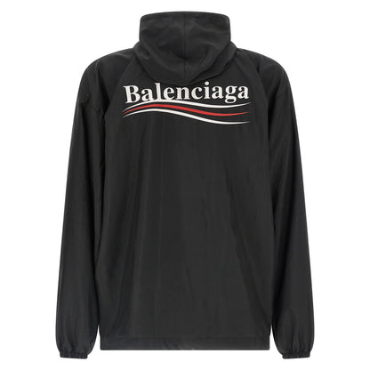 Balenciaga Black Polyester Shell Jacket