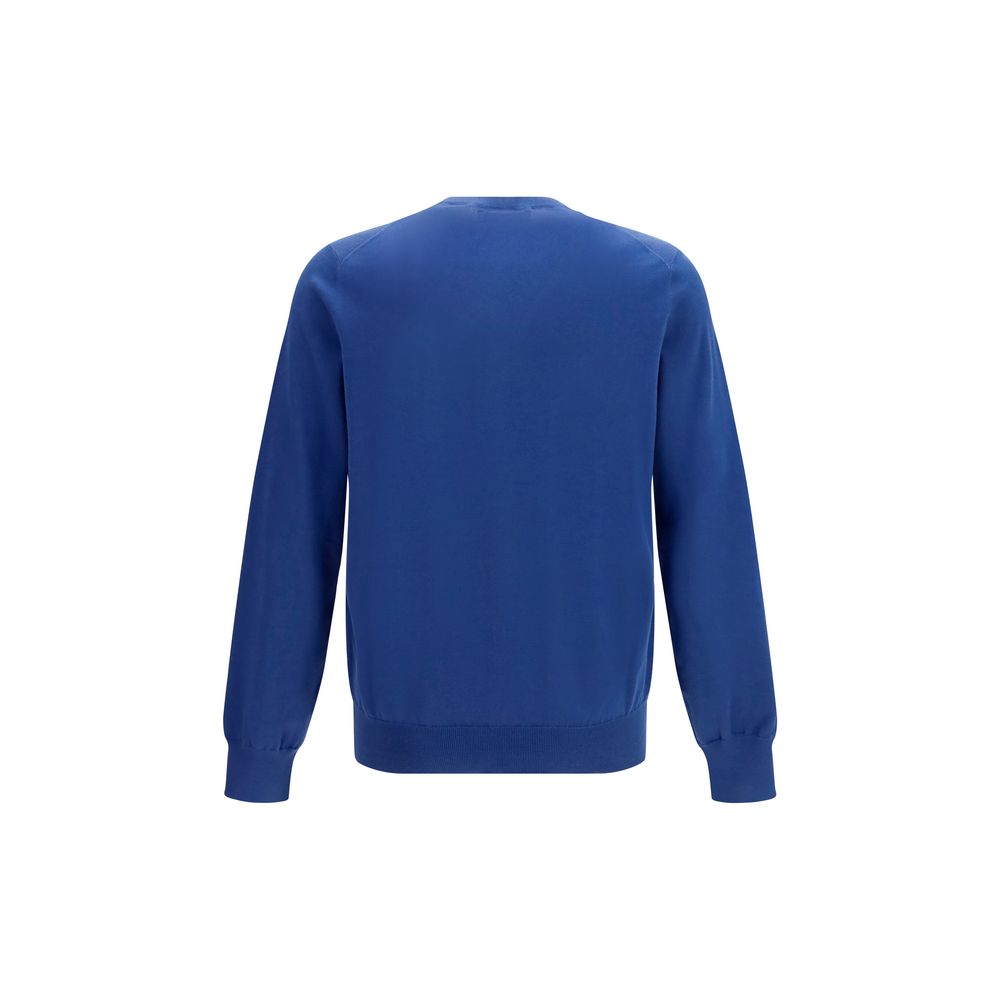 Brunello Cucinelli Blue Cotton Sweatshirt