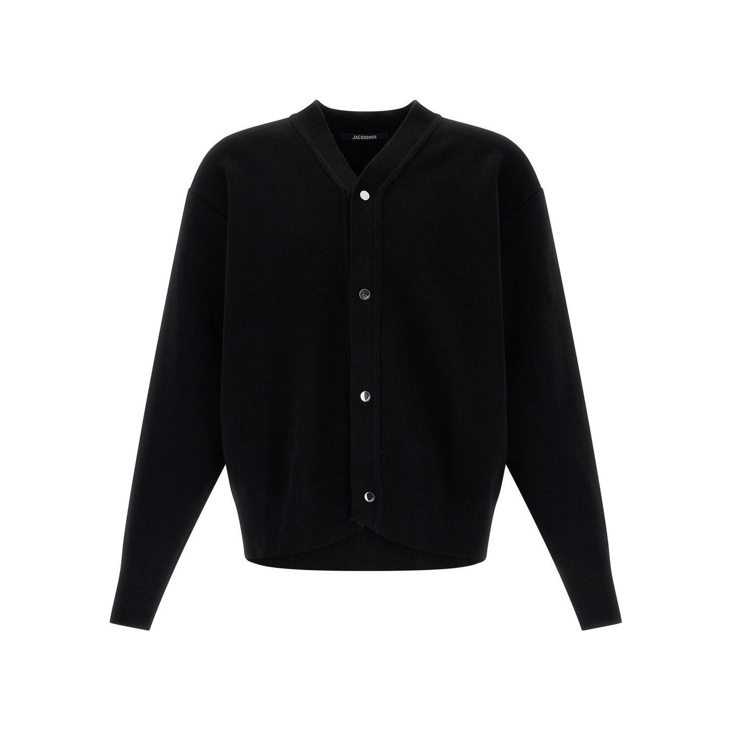 Jacquemus Black Merino Wool Cardigan