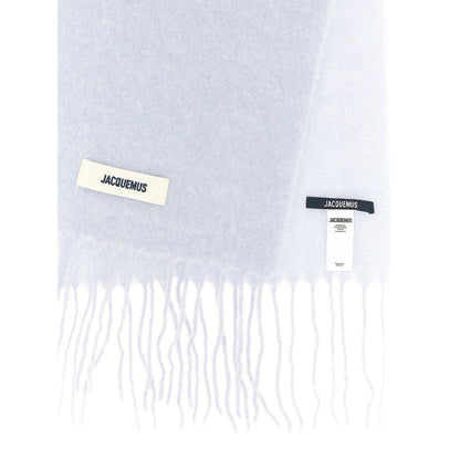 Jacquemus Blue Alpaca Leather Scarf