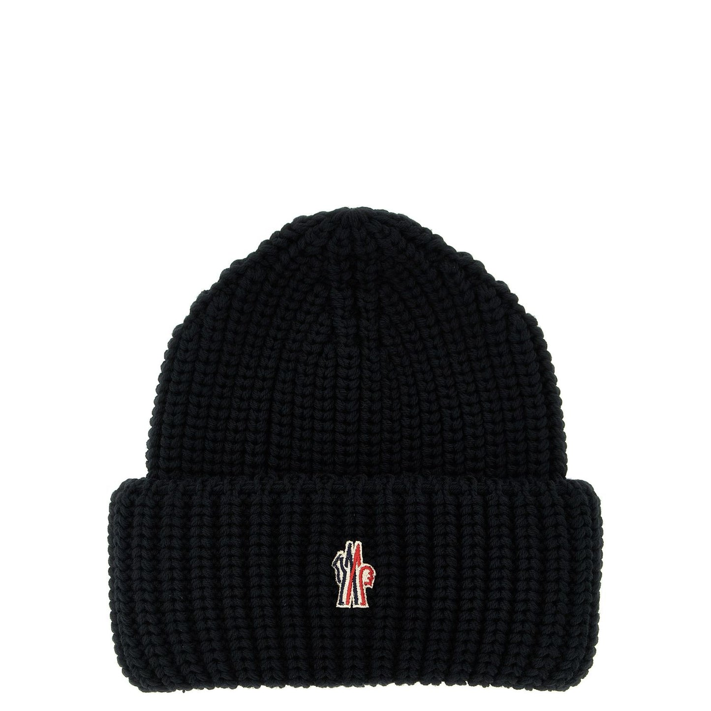 Moncler Grenoble Black Virgin Wool Beanie