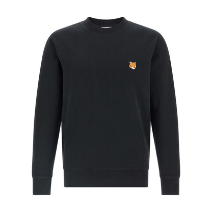 Maison Kitsuné Black Cotton Sweatshirt