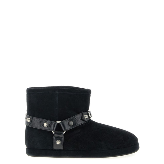 Balenciaga Black Calfskin Ankle Boots