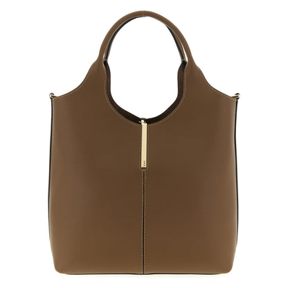 Tod's Brown Calfskin Handbag