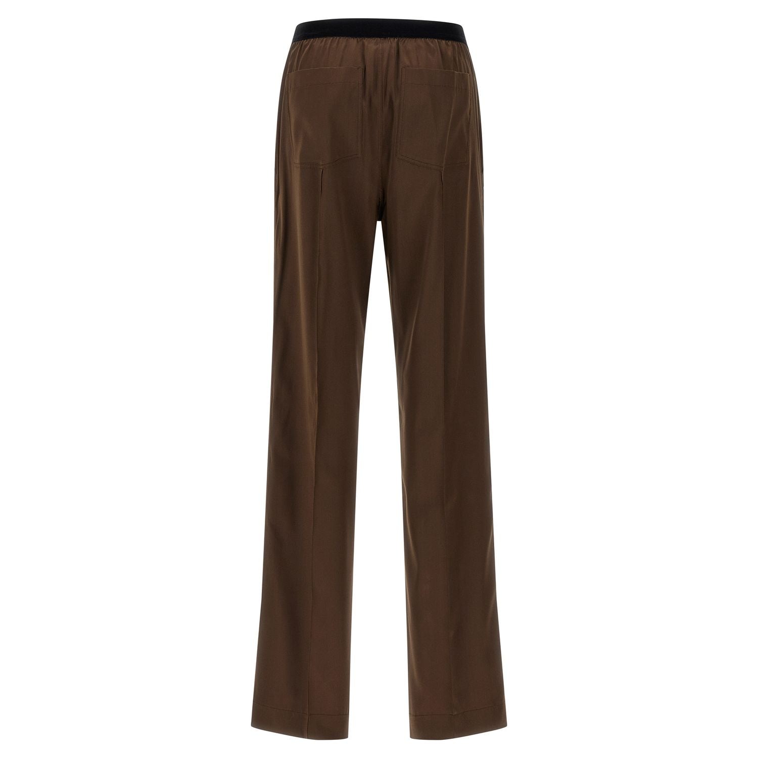 Tom Ford Brown Silk Casual Pants