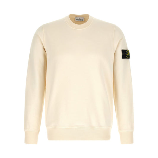 Stone Island Beige Cotton Sweatshirt