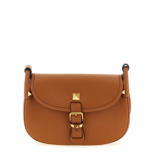 Valentino Garavani Brown Calfskin Shoulder Bag