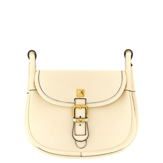 Valentino Garavani White Calfskin Shoulder Bag