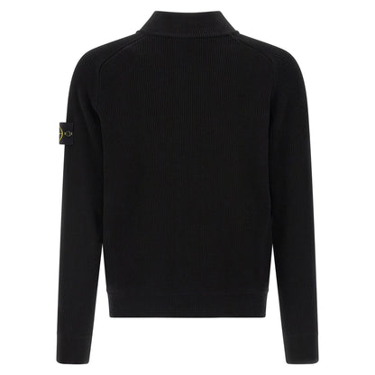 Stone Island Black Cotton Cardigan