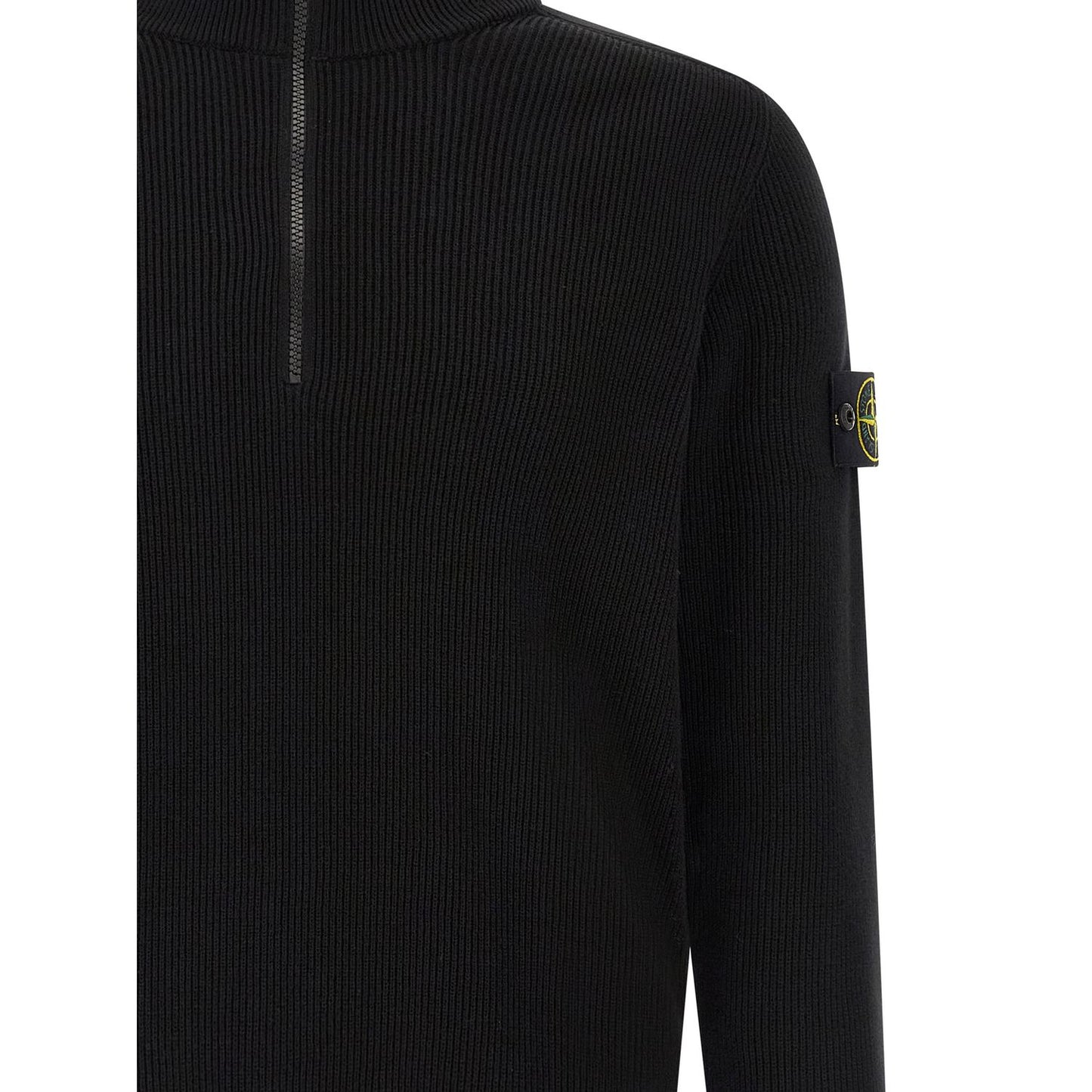 Stone Island Black Cotton Cardigan