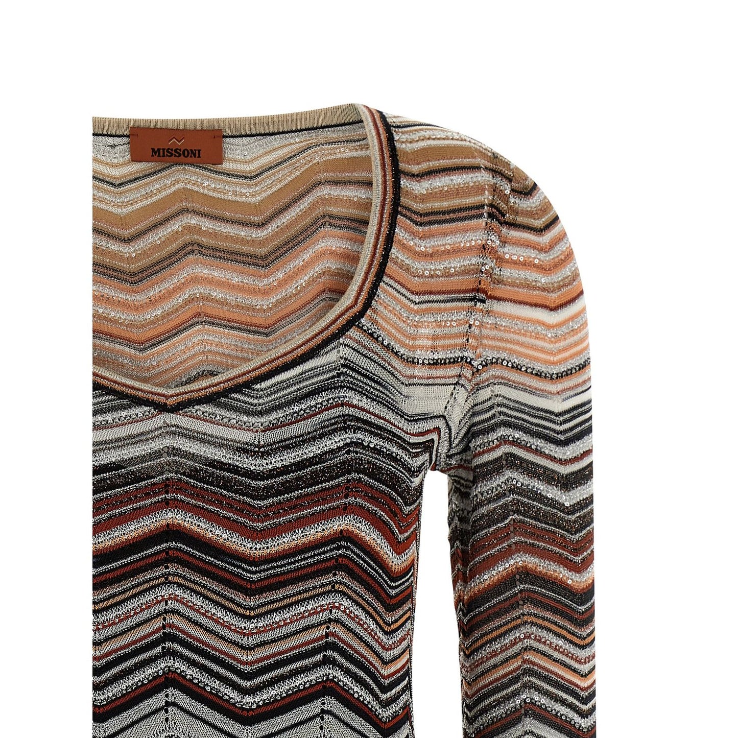 Missoni Brown Viscose Short Dress