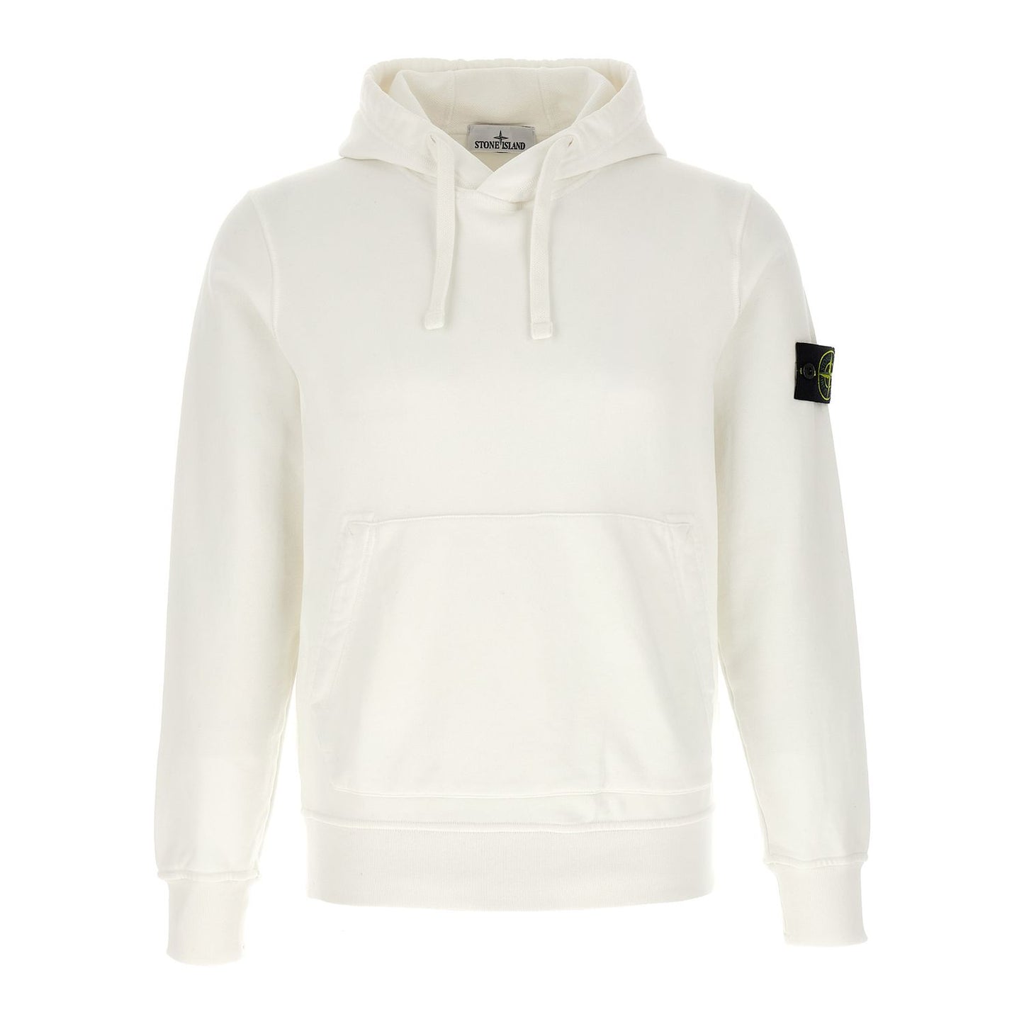 Stone Island White Cotton Sweatshirt