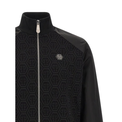 Philipp Plein Black Cotton Sweatshirt