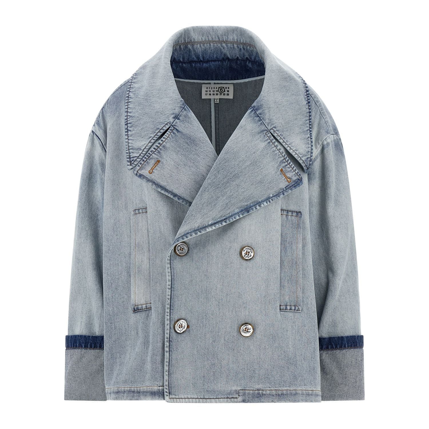 MM6 Maison Margiela Blue Cotton Denim Jacket