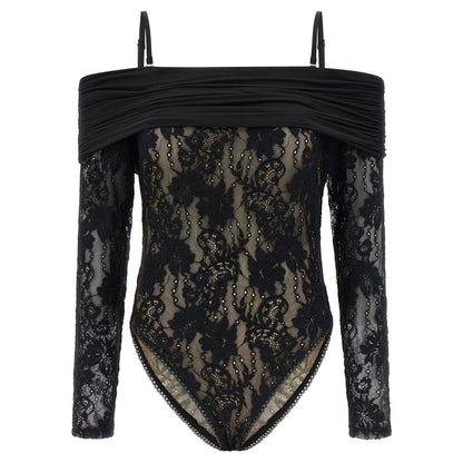 Zimmermann Black Polyamide Bodysuit