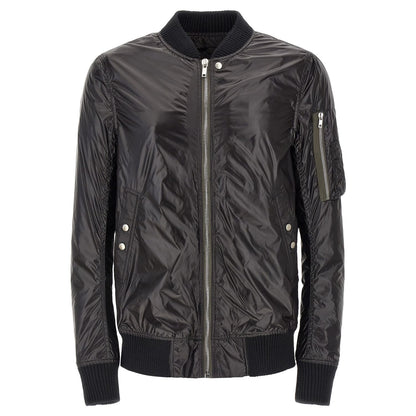 Rick Owens Black Nylon Bomber