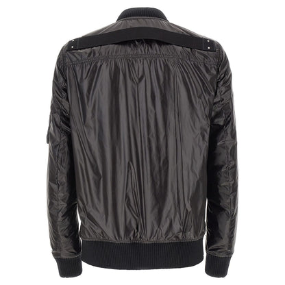 Rick Owens Black Nylon Bomber