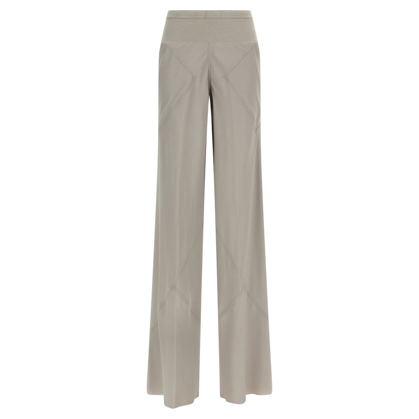 Rick Owens Gray Acetate Flared Pants