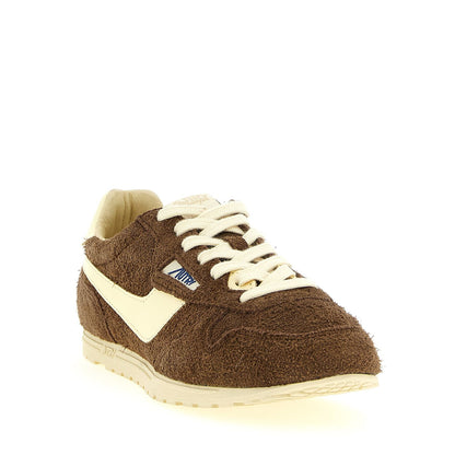 Autry Brown Cowhide Athletic Sneakers