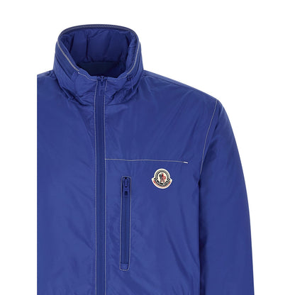 Moncler Blue Polyamide Shell Jacket