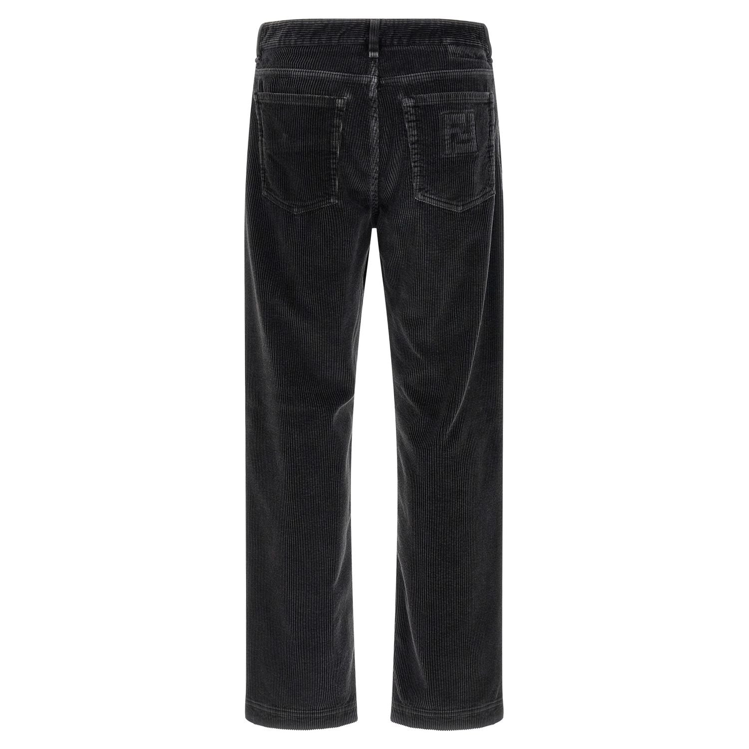 Fendi Gray Cotton Casual Pants