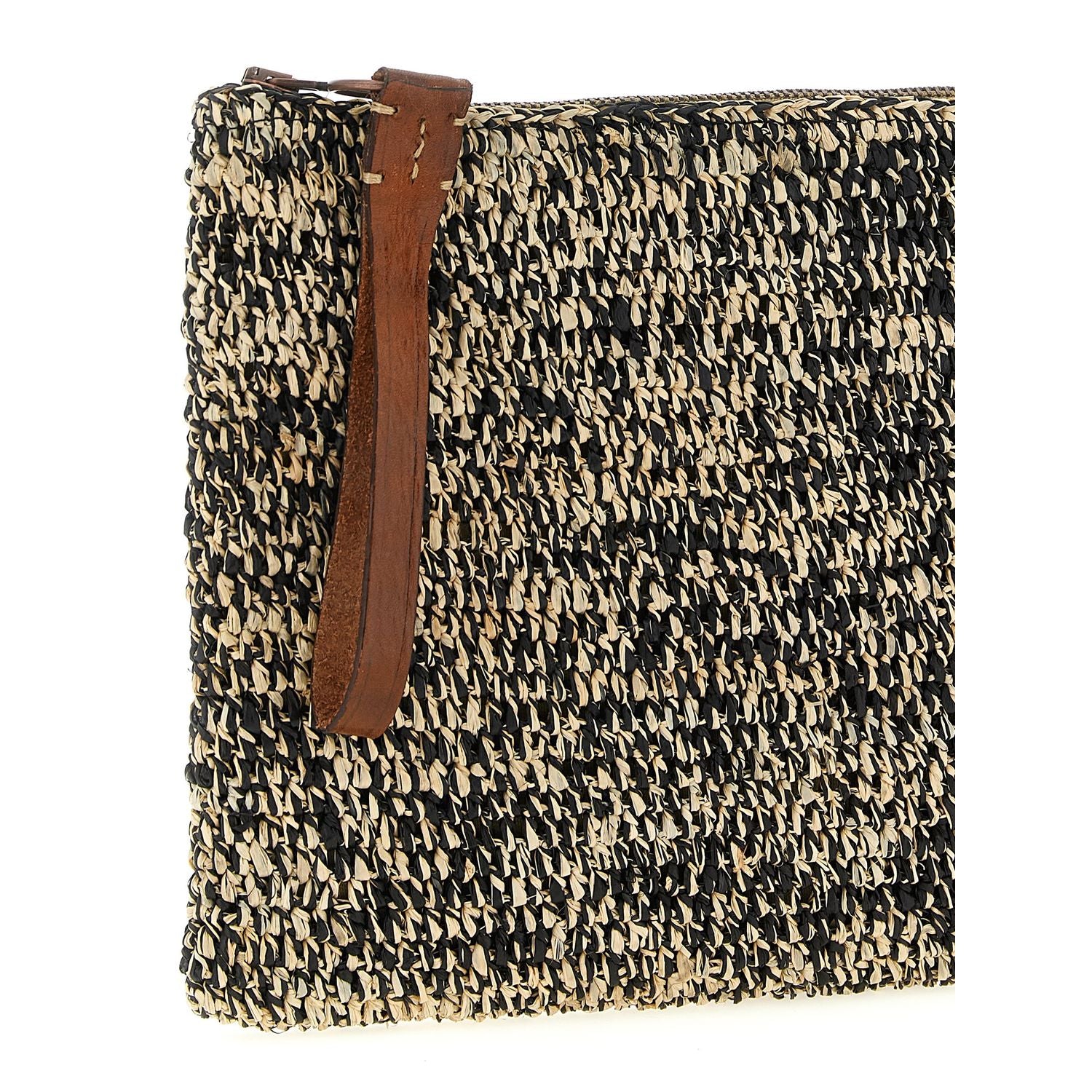 Ibeliv Bicolor Raffia Clutch Bag