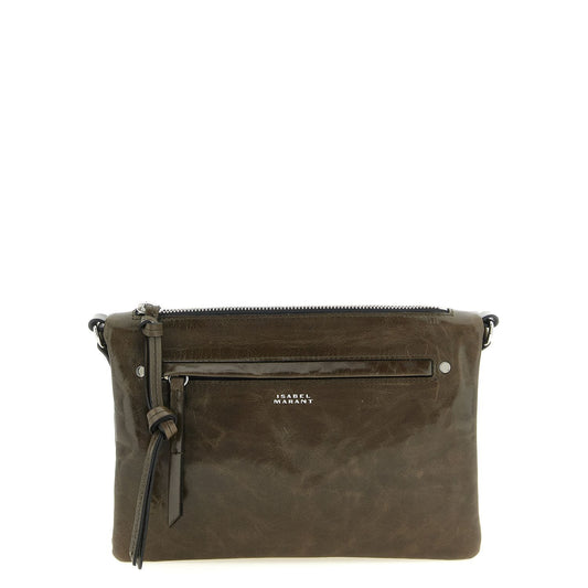 Isabel Marant Bicolor Calfskin Crossbody Bag