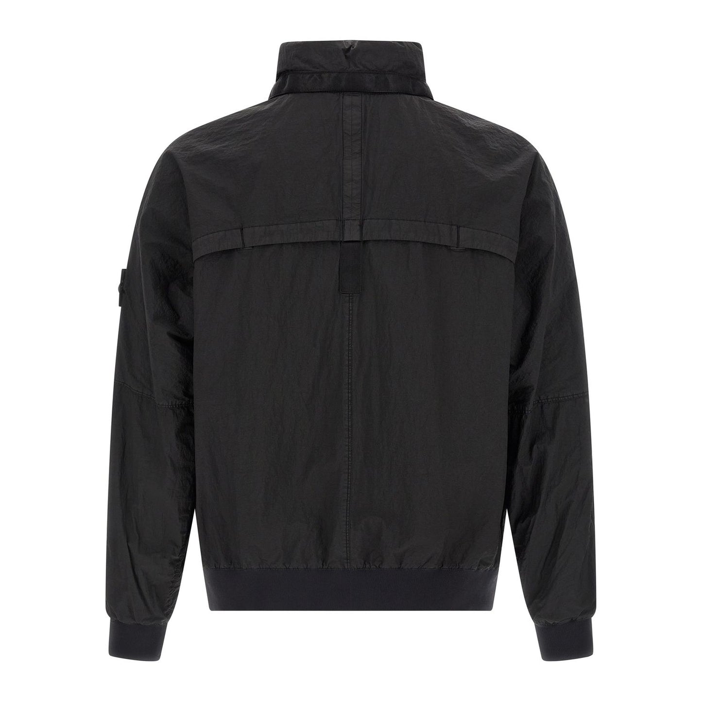 Stone Island Black Polyamide Bomber