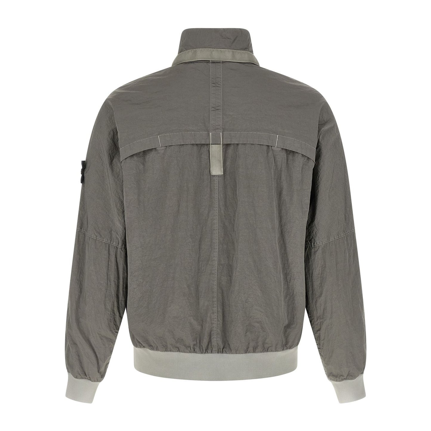 Stone Island Gray Polyamide Bomber