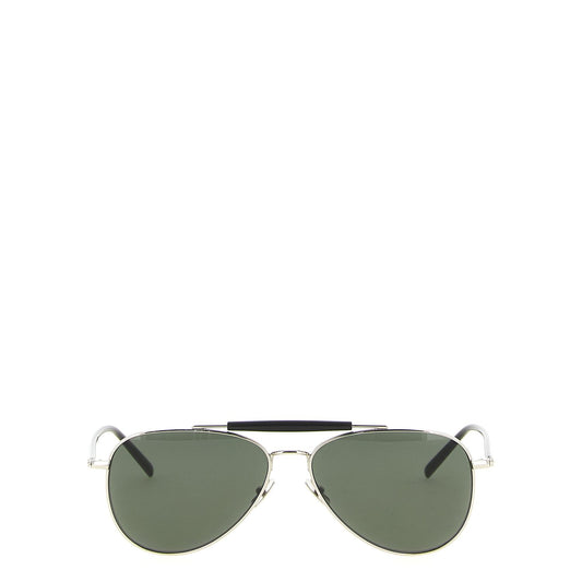 Saint Laurent Silver Acetate Sunglasses