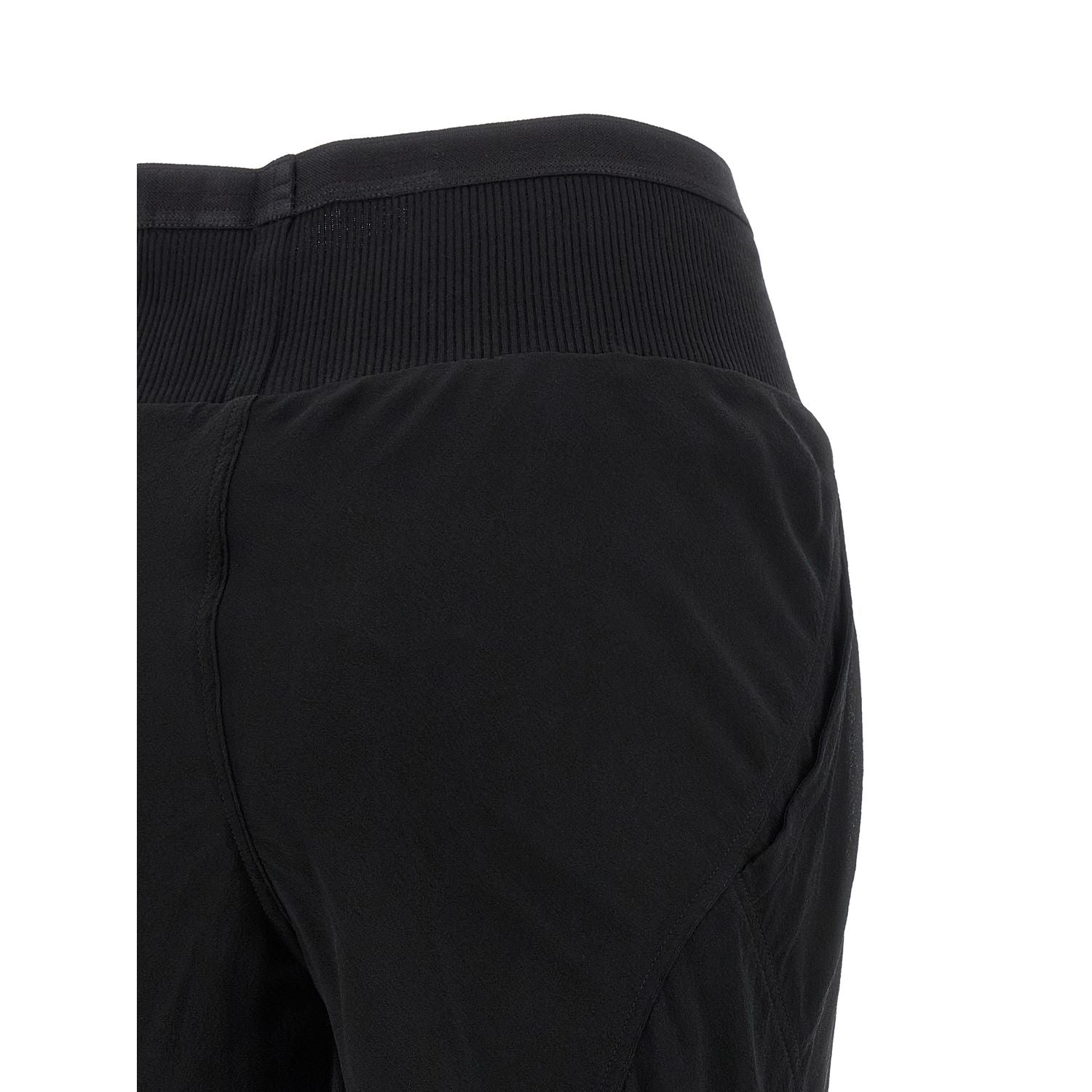 Rick Owens Black Silk Flared Pants
