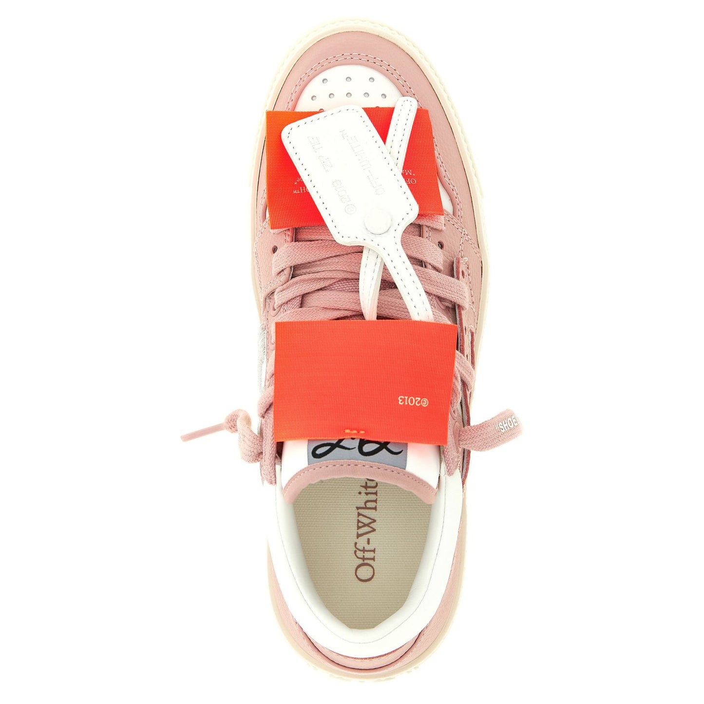 Off-White Multicolor Leather Low Top Sneakers