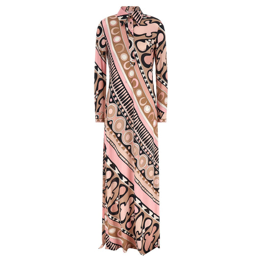 Emilio Pucci Multicolor Viscose Long Dress