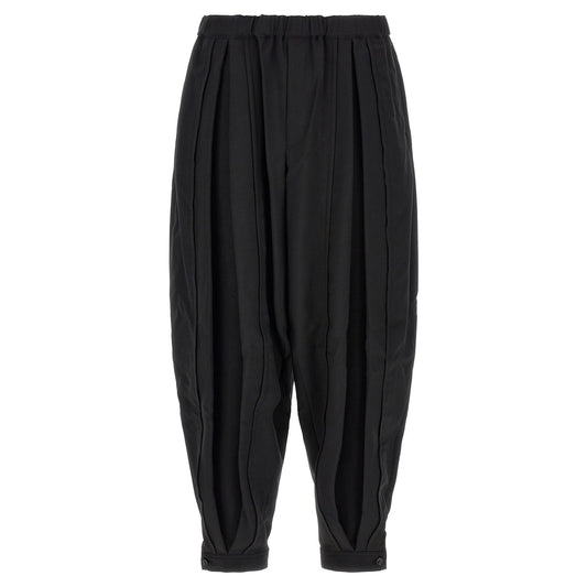 Comme Des Garçons Black Polyester Casual Pants