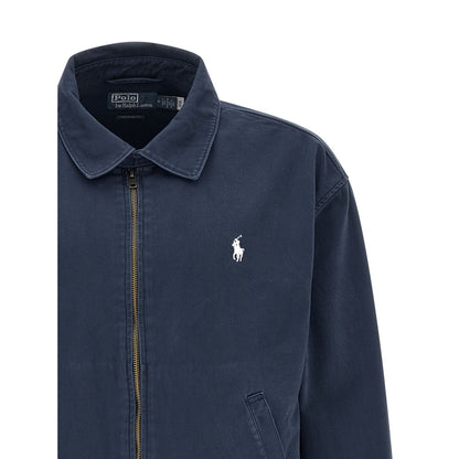Polo Ralph Lauren Blue Cotton Full-Length Jacket