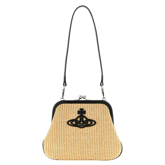 Vivienne Westwood Beige Cotton Clutch Bag