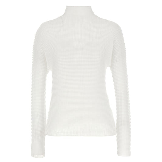 Issey Miyake White Polyester Cardigan