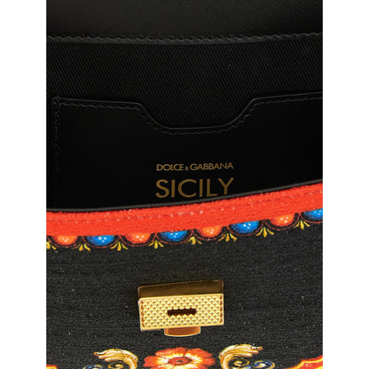 Dolce & Gabbana Multicolor Cotton Handbag