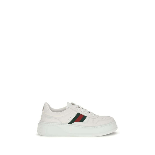Gucci White Calf Leather Bos Taurus Chunky Sneakers