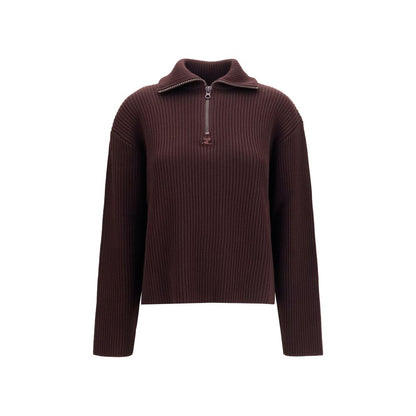 Courrèges Brown Wool Oves Aries Sweatshirt