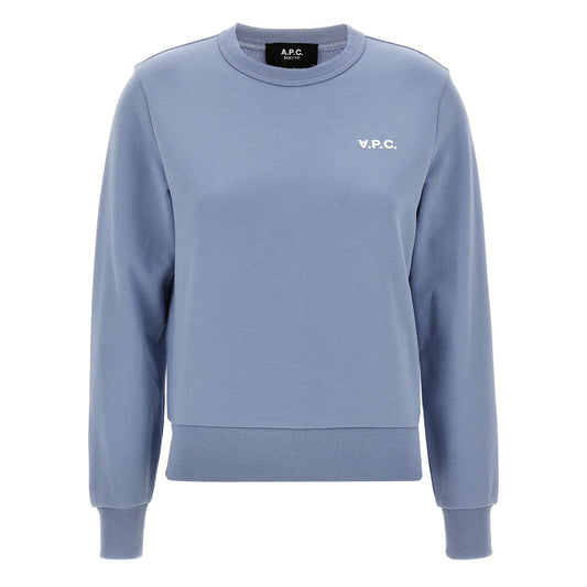 A.P.C. Blue Cotton Sweatshirt