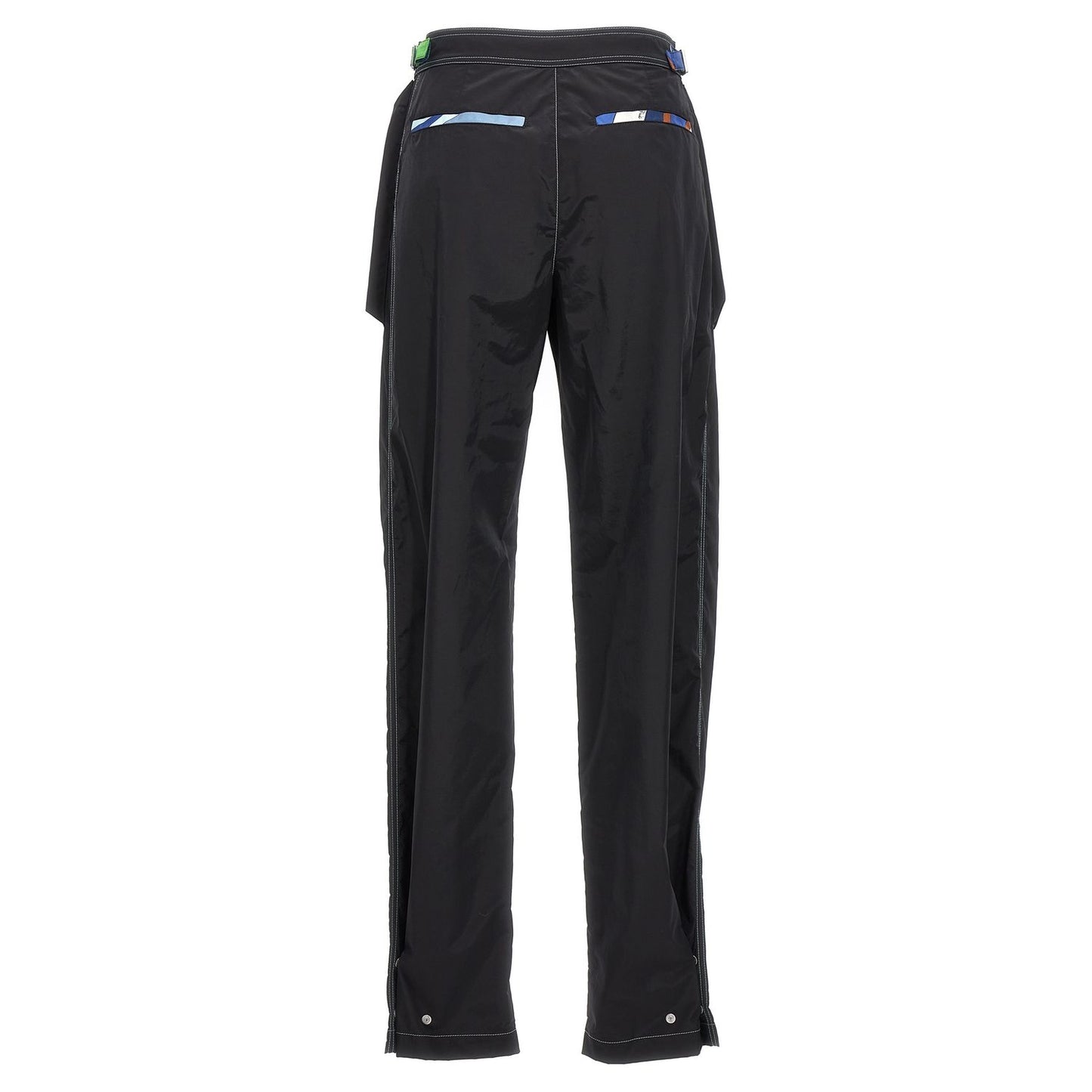 Emilio Pucci Black Polyamide Casual Pants