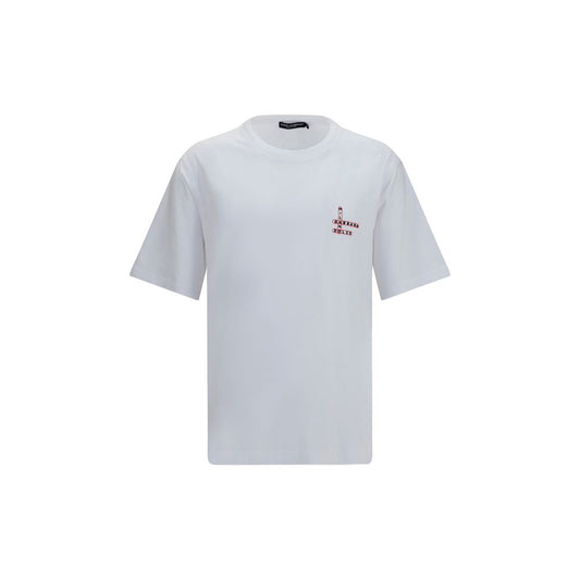 Dolce & Gabbana White Cotton T-Shirt