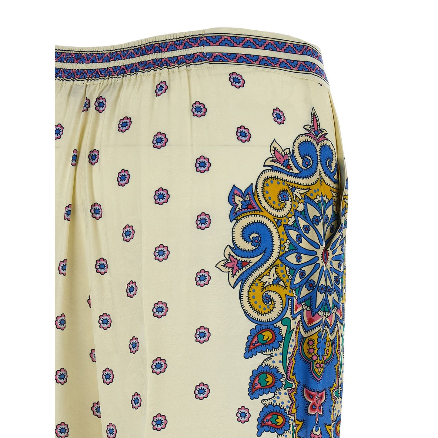 Etro White Viscose Casual Pants